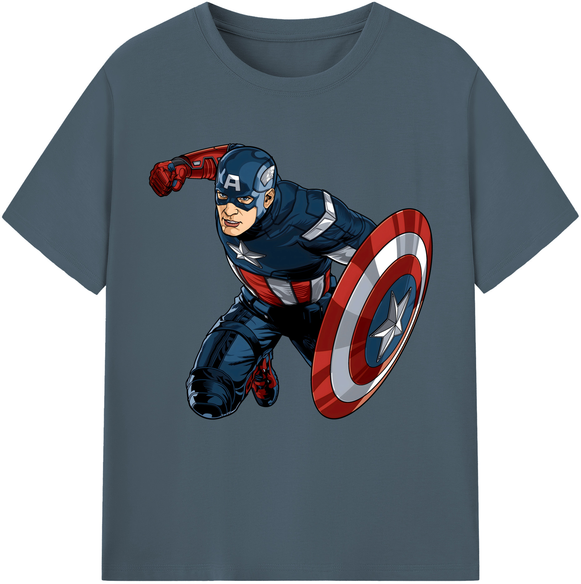 （画像用） アベンジャーズ The Avengers 綿100％半袖Tシャツ（フロントプリント）